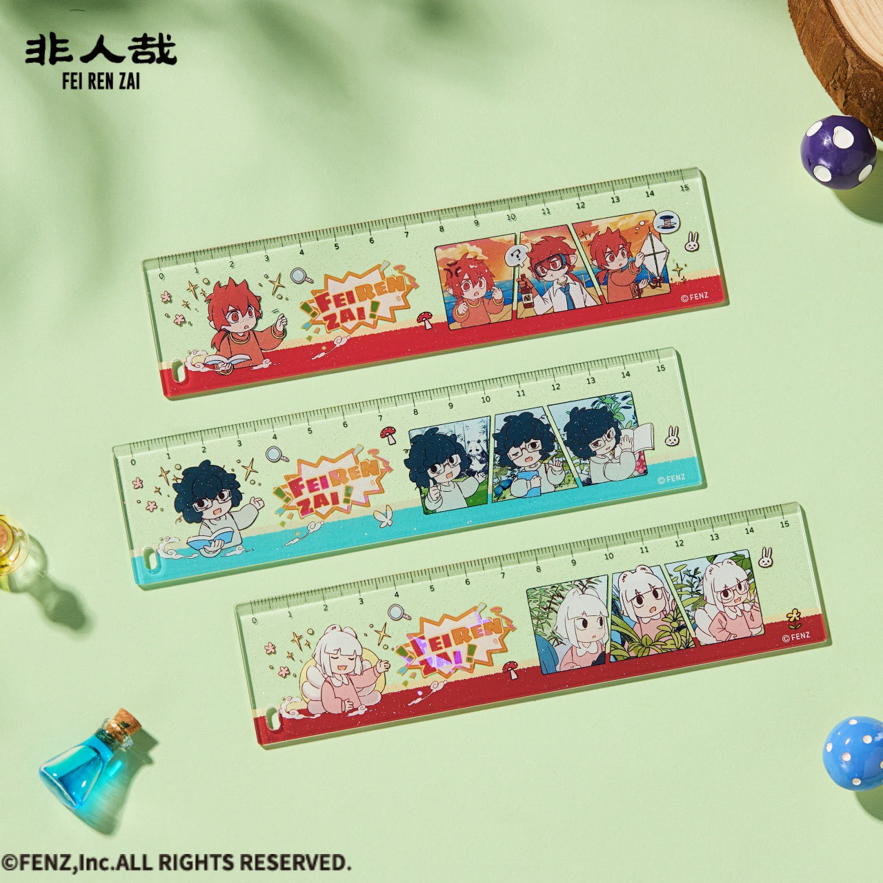 FEI REN ZAI-The scientific exploration Series-Acrylic Ruler Blind Box