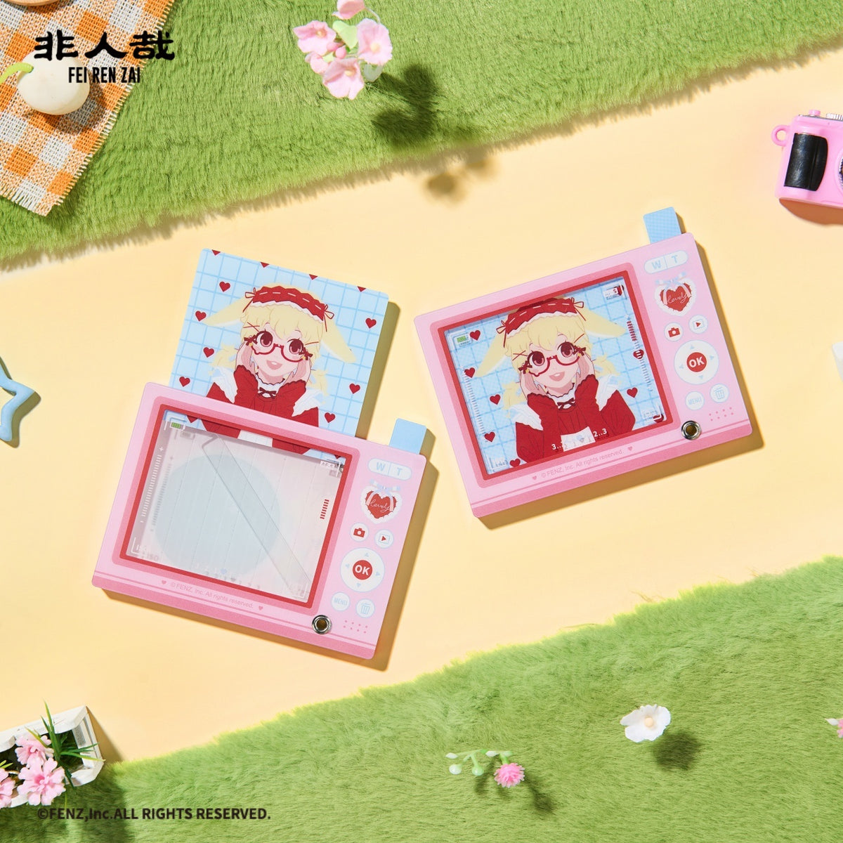 FEI REN ZAI Click Clack Camera-Shaped Acrylic Fridge Magnet Blind Box