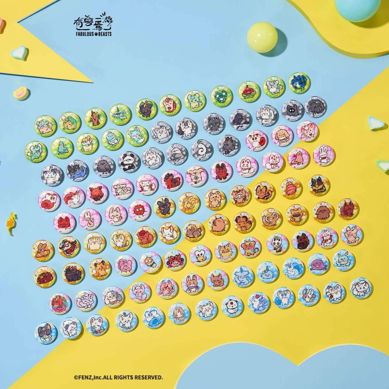 FABULOUS BEASTS-Popping Candy Series-Badge Blind Box