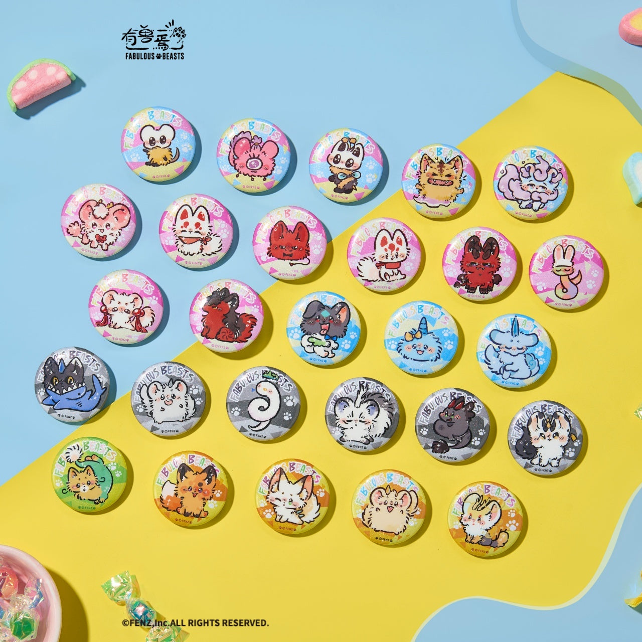FABULOUS BEASTS-Popping Candy Series-Badge Blind Box