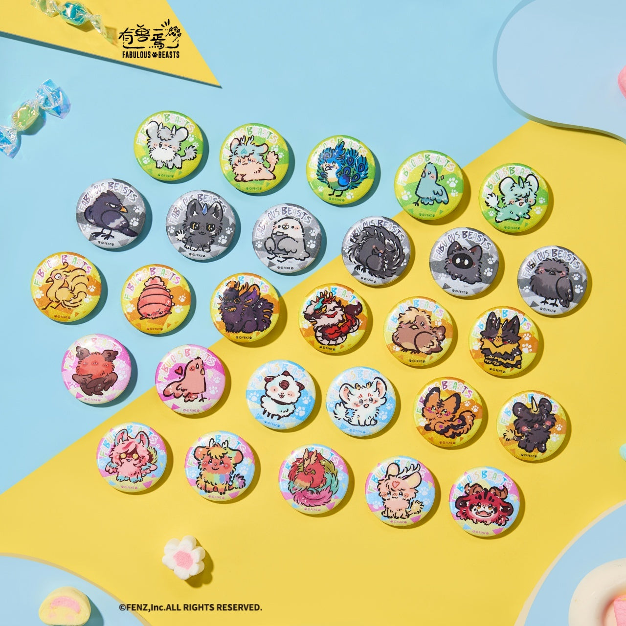 FABULOUS BEASTS-Popping Candy Series-Badge Blind Box