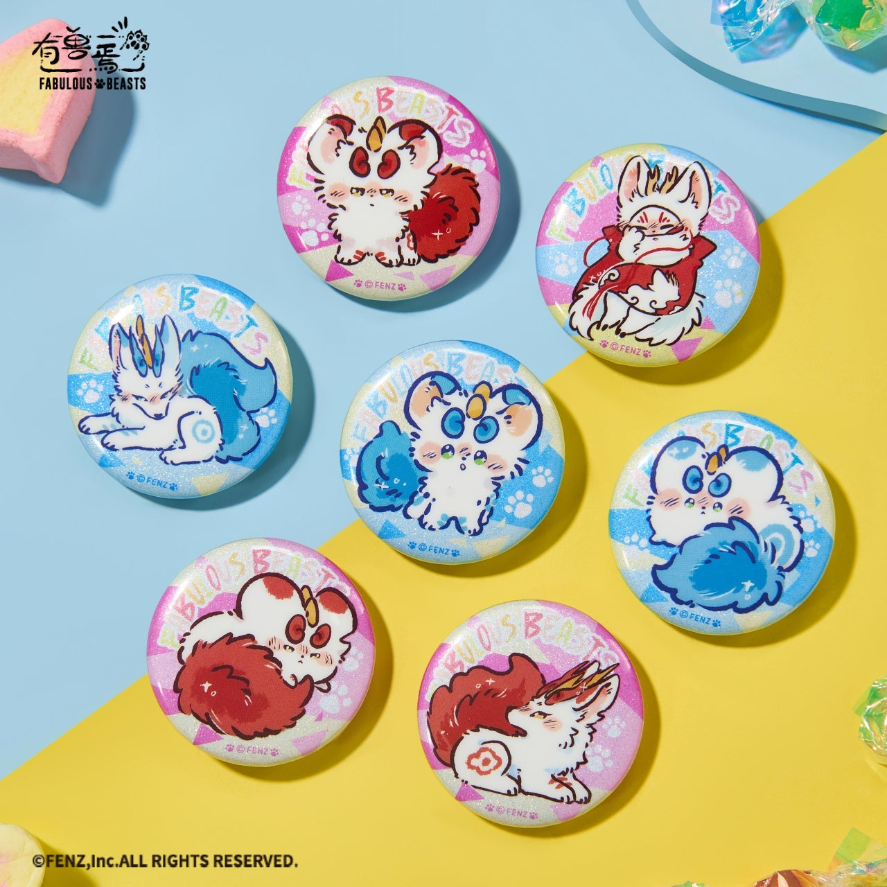 FABULOUS BEASTS-Popping Candy Series-Badge Blind Box
