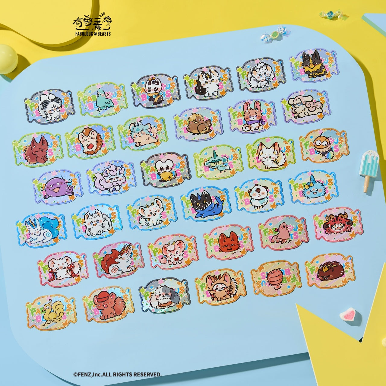 FABULOUS BEASTS-Popping Candy Series-Mini Card Blind Box