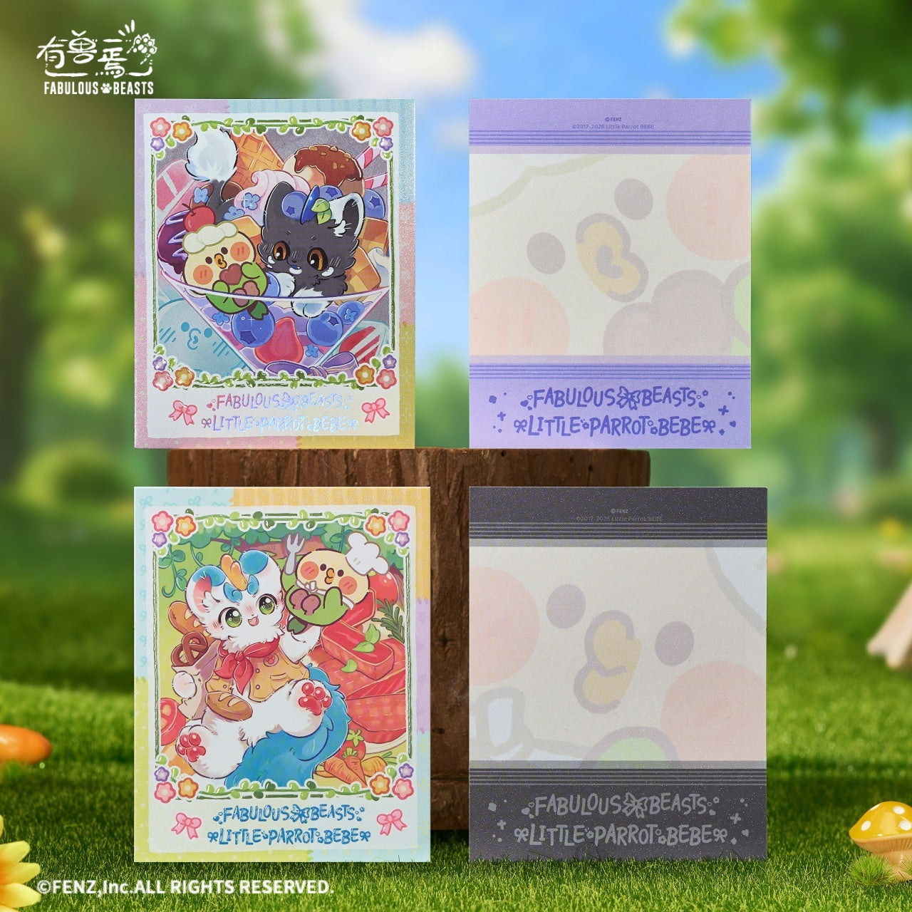 FABULOUS BEASTS × LITTLE PARROT BEBE - Instant Photo-Style Trading Cards Blind Box