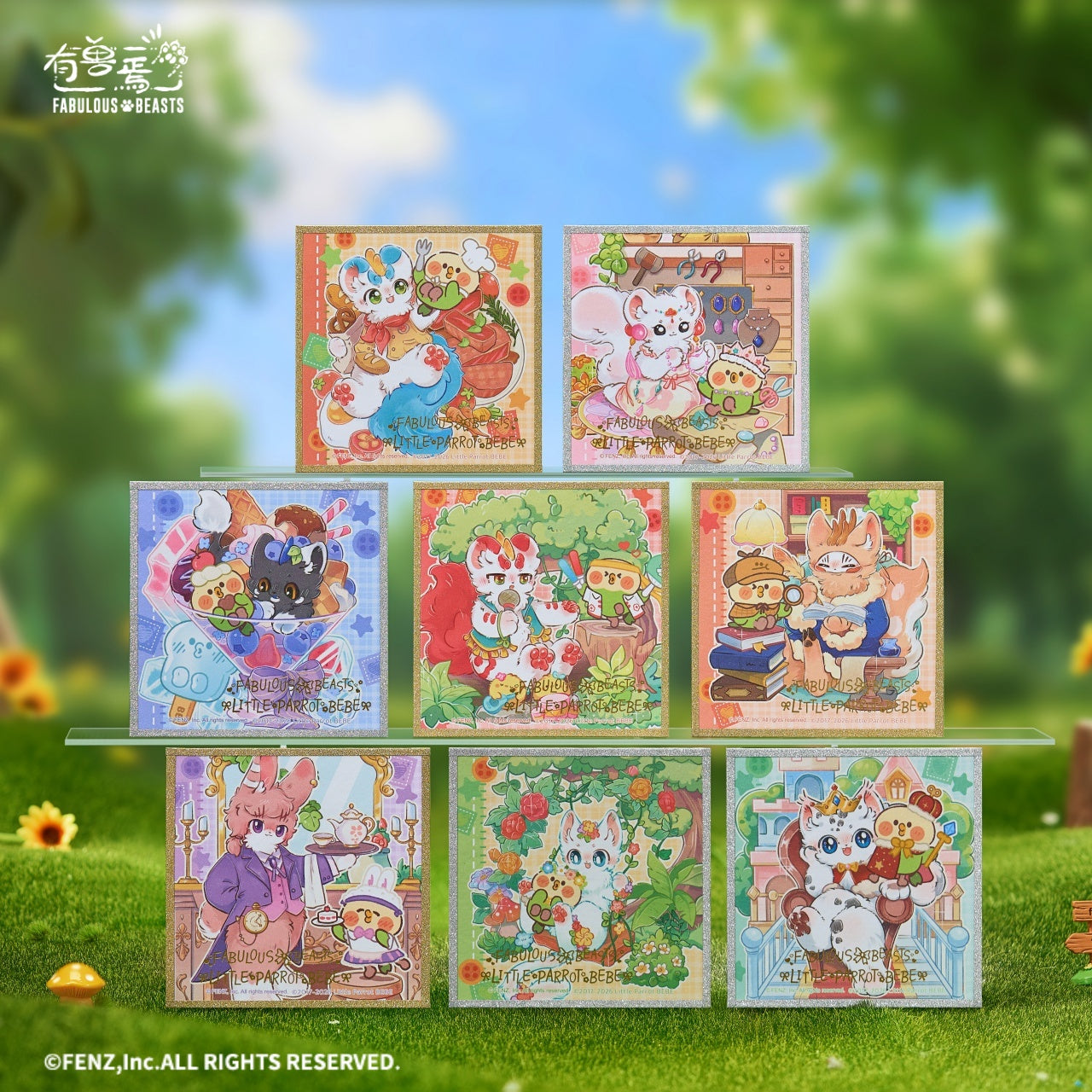 FABULOUS BEASTS × LITTLE PARROT BEBE - Shikishi Art Board Blind Box