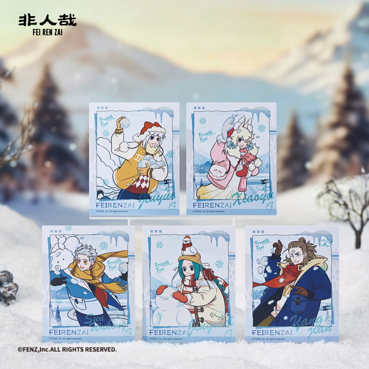 FEIRENZAI-Warm Winter Charms Series-Instant Photo-Style Trading Cards Blind Box