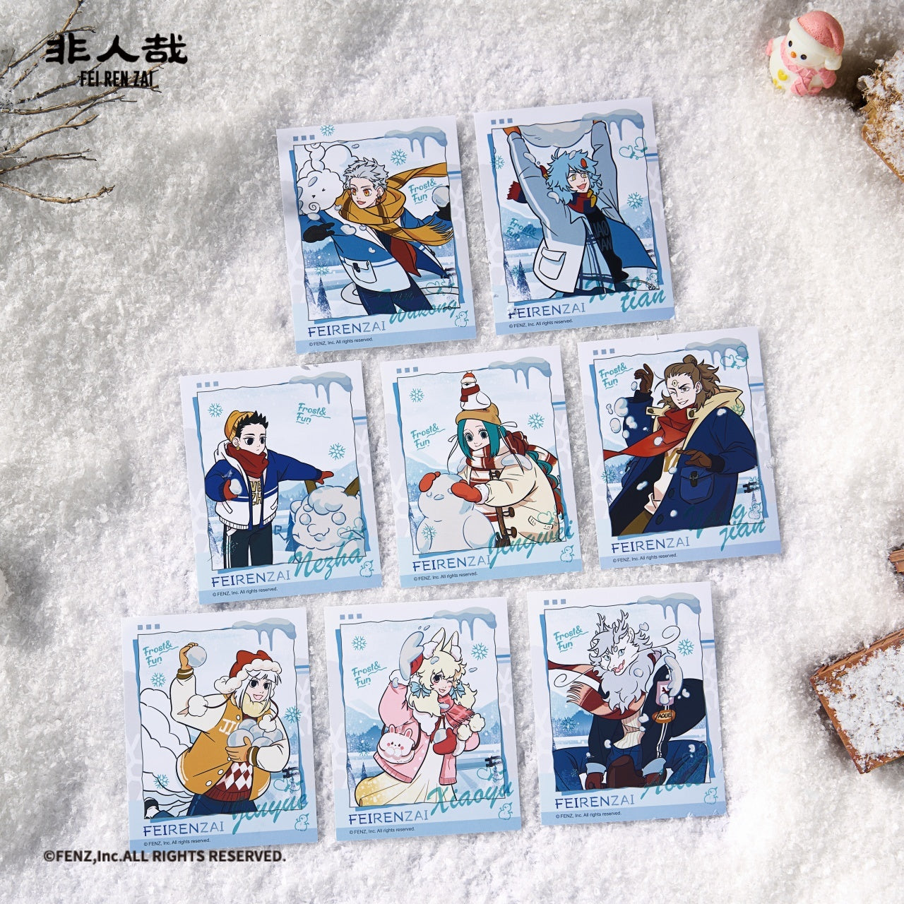 FEIRENZAI-Warm Winter Charms Series-Instant Photo-Style Trading Cards Blind Box