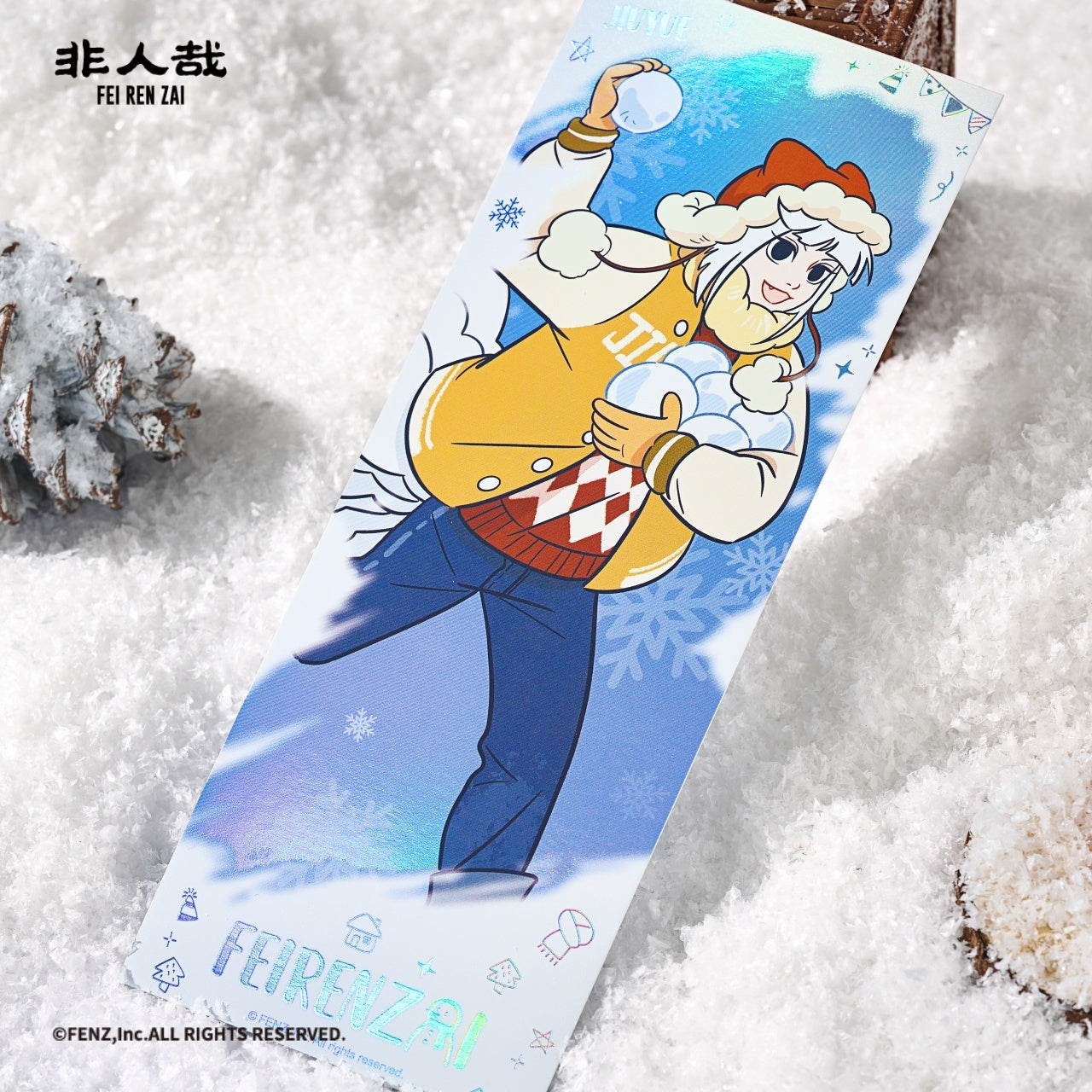 FEIRENZAI Warm Winter Charms Series Holographic Ticket Blind Box