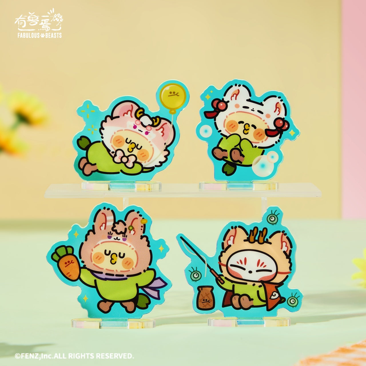 FABULOUS BEASTS × LITTLE PARROT BEBE - Acrylic Standee Blind Box - Q Edition