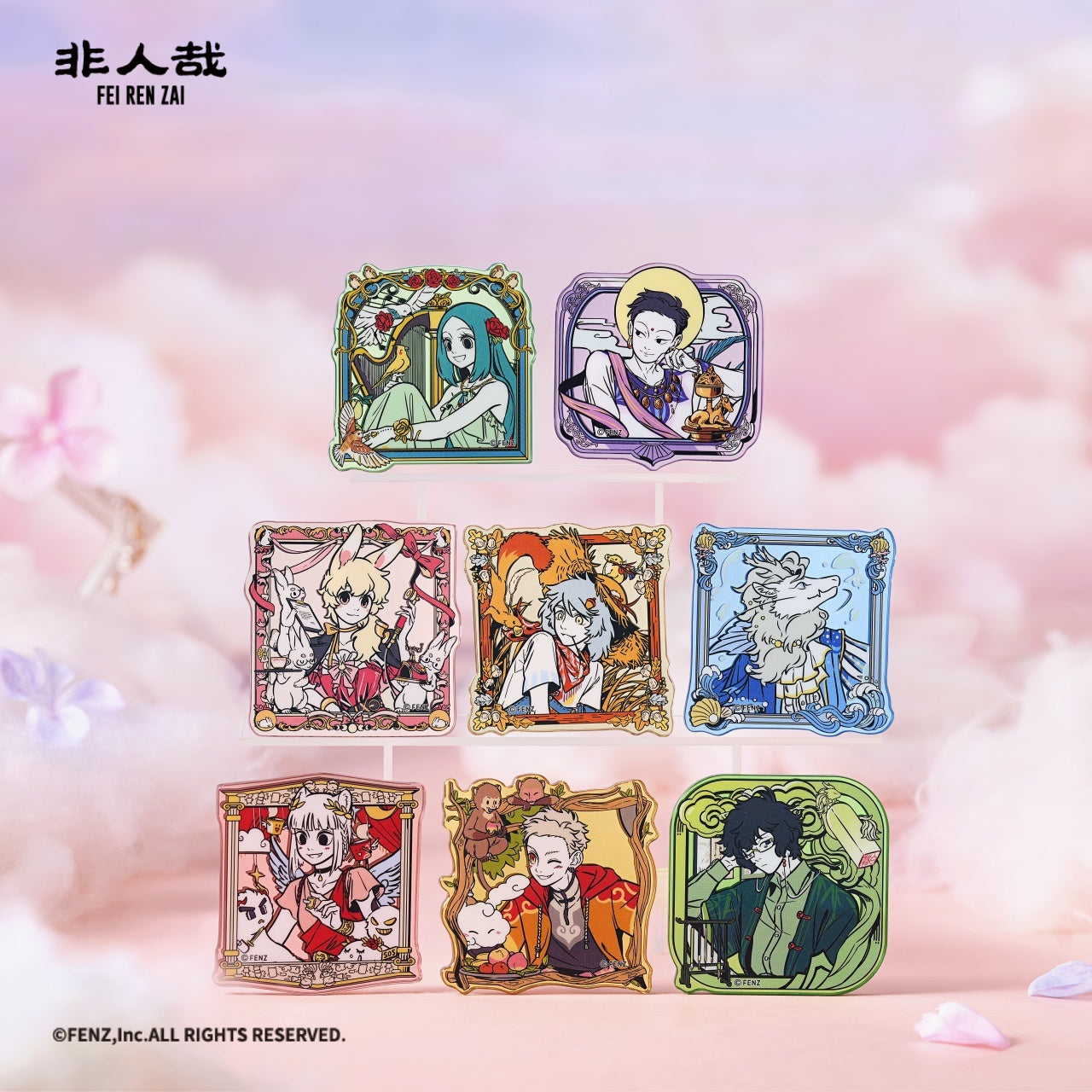 FEI REN ZAI Dreamy Canvases Acrylic Badge Blind Box – FEI REN ZAI