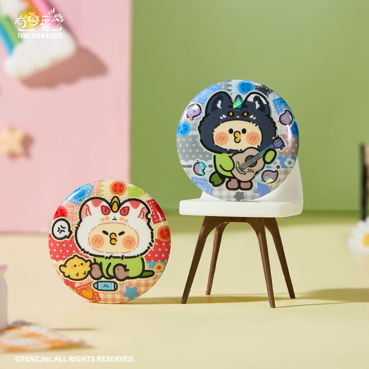 FABULOUS BEASTS × LITTLE PARROT BEBE - Badge Blind Box - Q Edition