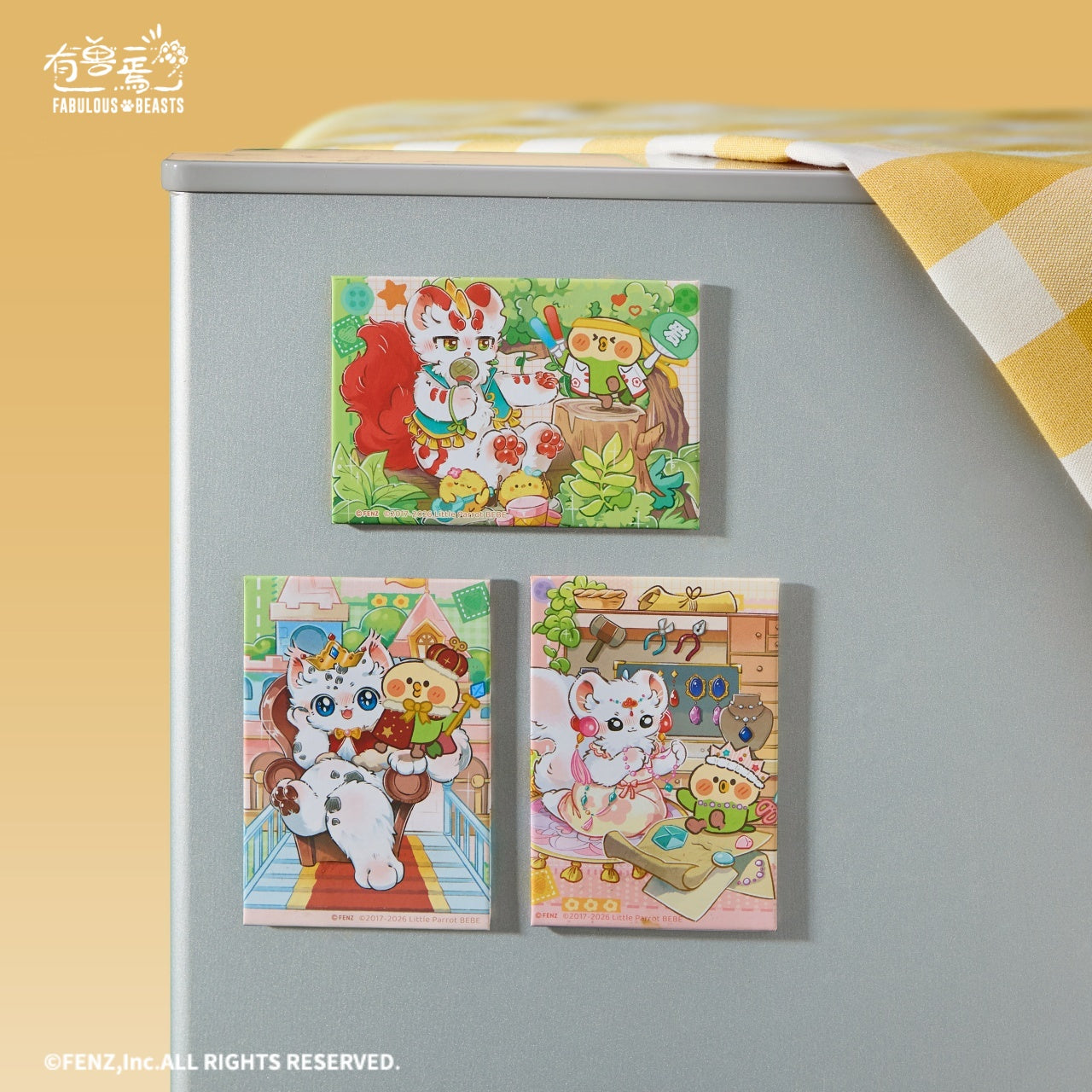 FABULOUS BEASTS × LITTLE PARROT BEBE - Fridge Magnet Blind Box