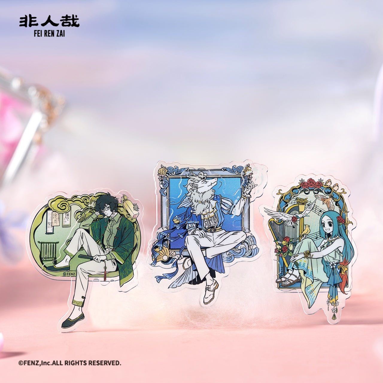 FEI REN ZAI 夢幻キャンバス アクリル製冷蔵庫マグネット ブラインドボックス