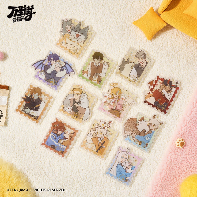 ALL SAINTS STREET - Cozy Buddies Series - アクリル冷蔵庫マグネット ブラインドボックス