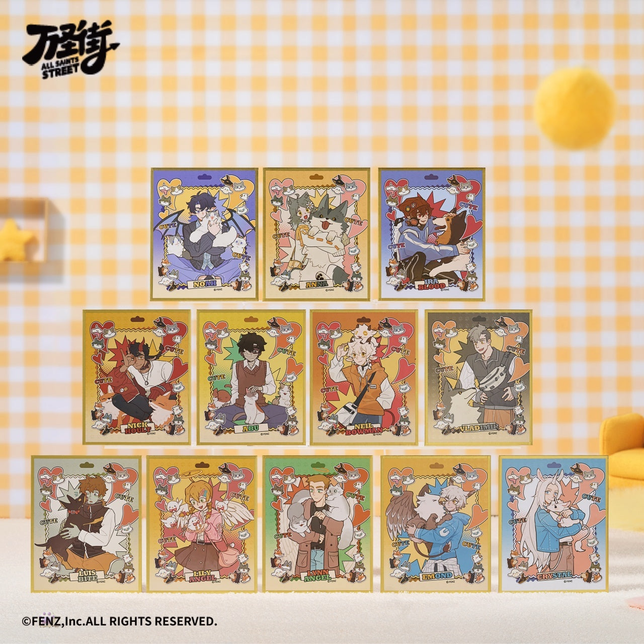 ALL SAINTS STREET - Cozy Buddies Series - 色紙アートボードブラインドボックス