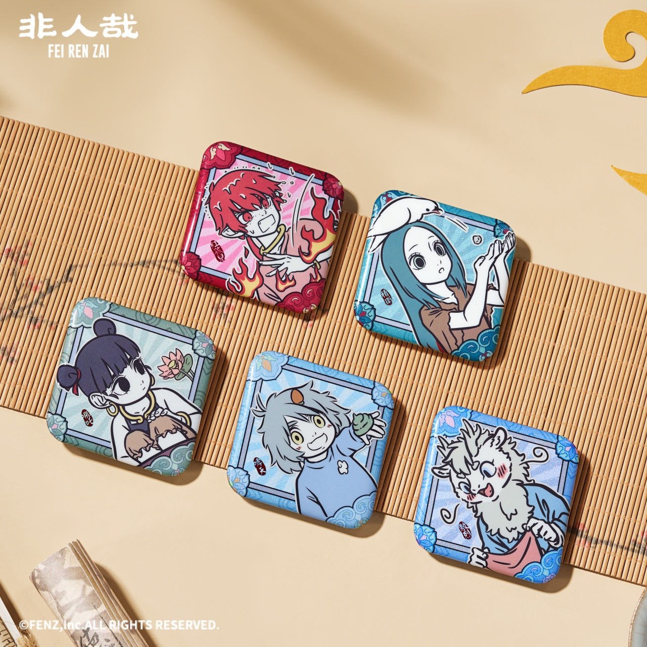 FEI REN Zal-Dreaming of a Utopian Past-Badge Blind Box