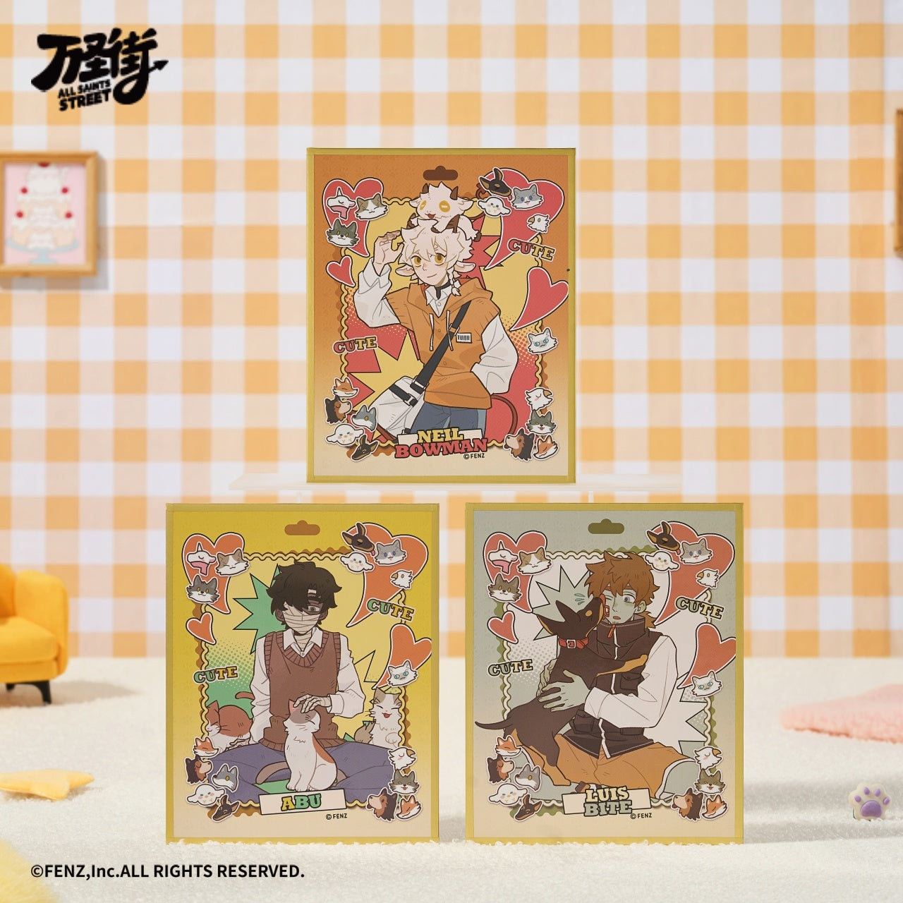 ALL SAINTS STREET - Cozy Buddies Series - 色紙アートボードブラインドボックス