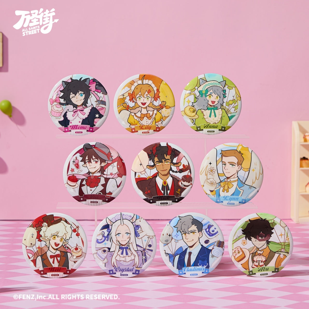 ALL SAINTS STREET-Cute Invitation Series-Badge Blind Box