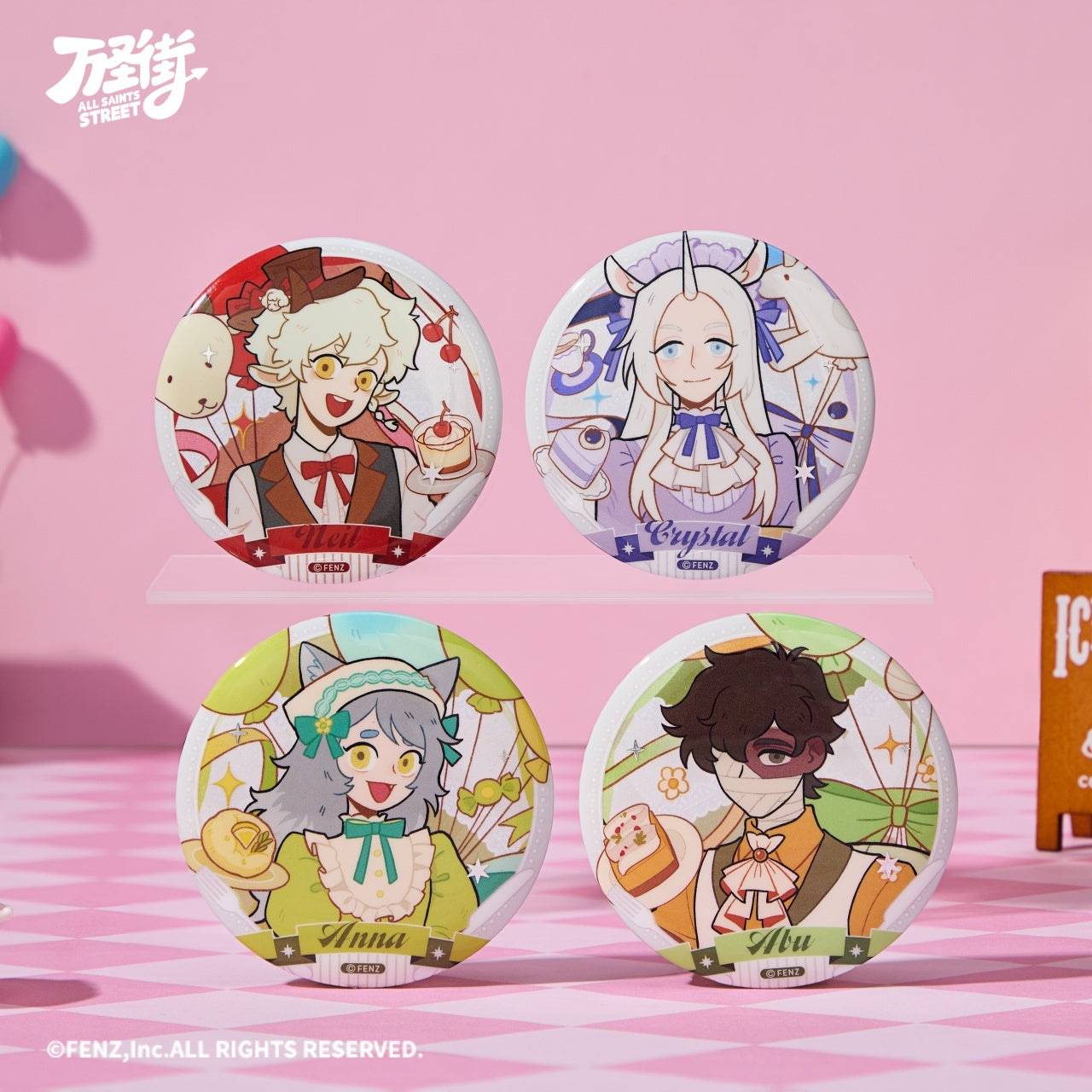 ALL SAINTS STREET-Cute Invitation Series-Badge Blind Box