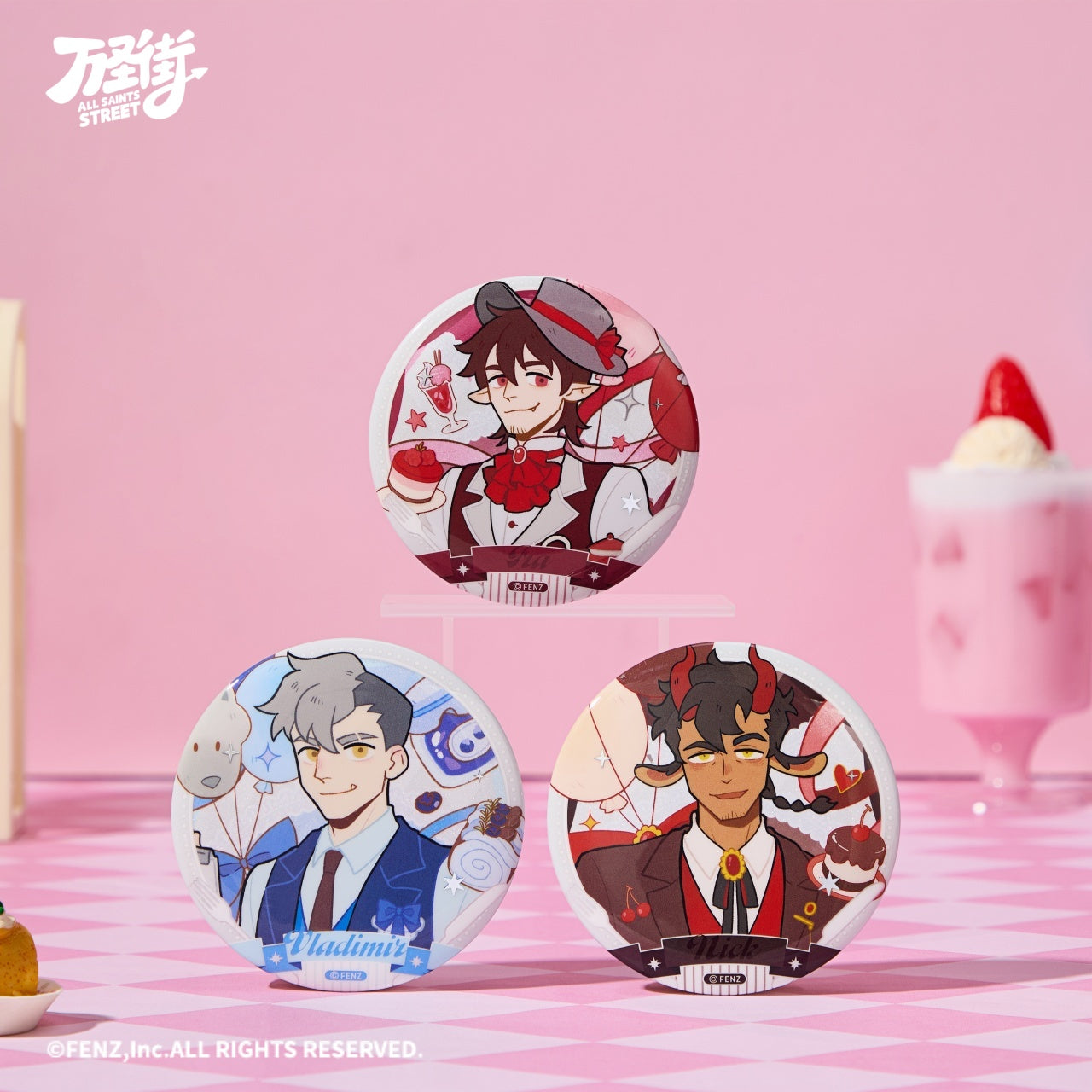 ALL SAINTS STREET-Cute Invitation Series-Badge Blind Box