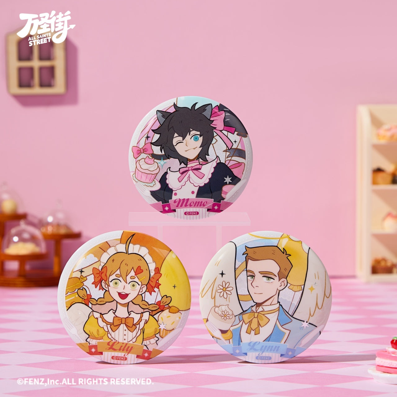 ALL SAINTS STREET-Cute Invitation Series-Badge Blind Box