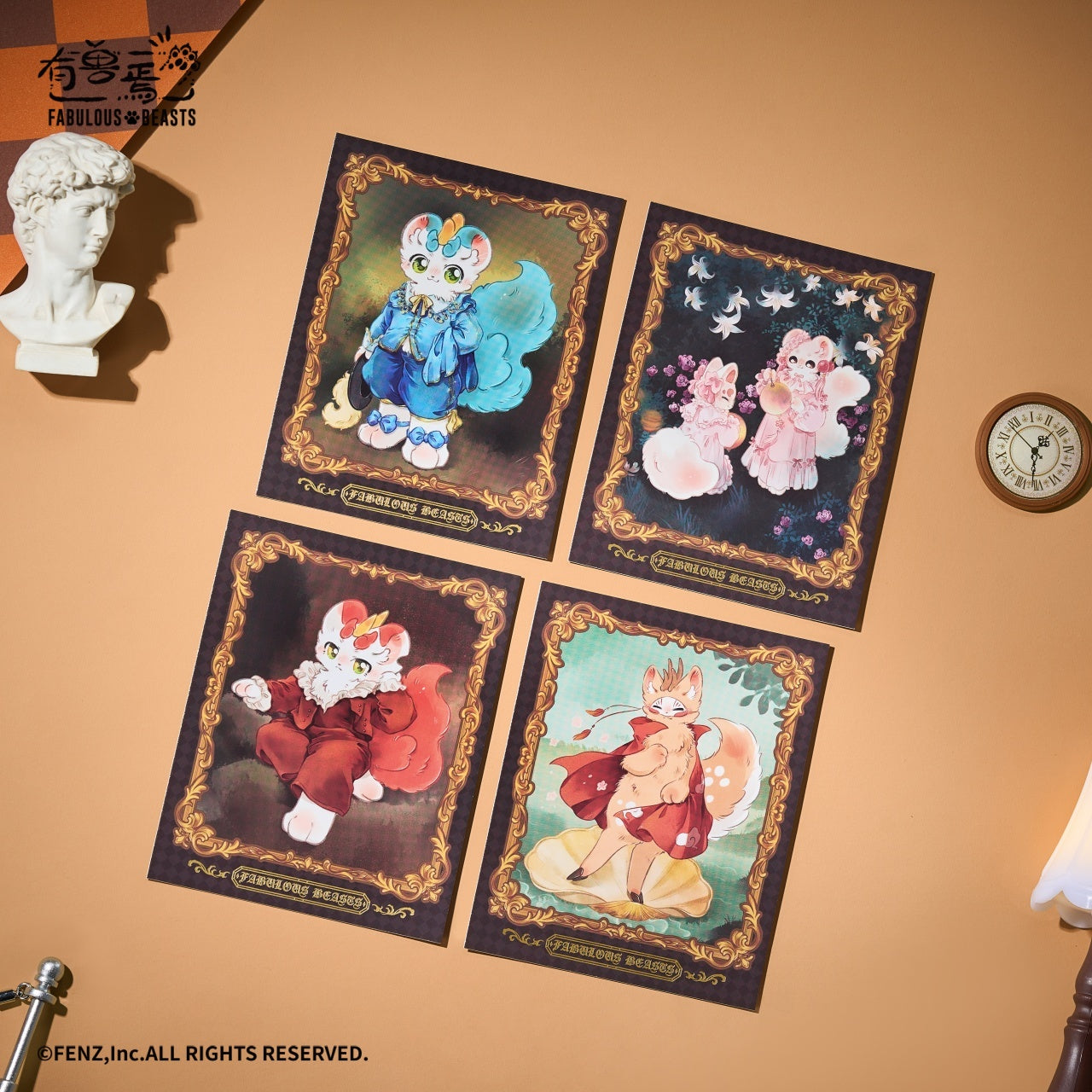 FABULOUS BEASTS - 名画ギャザリングシリーズ - インスタントフォト風トレーディングカード ブラインドボックス