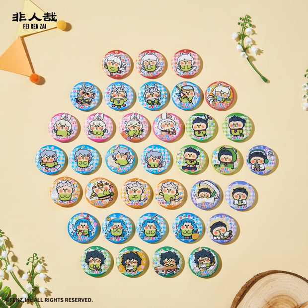FEI REN ZAI×LITTLE PARROT BEBE-Badge Blind Box-Q Edition