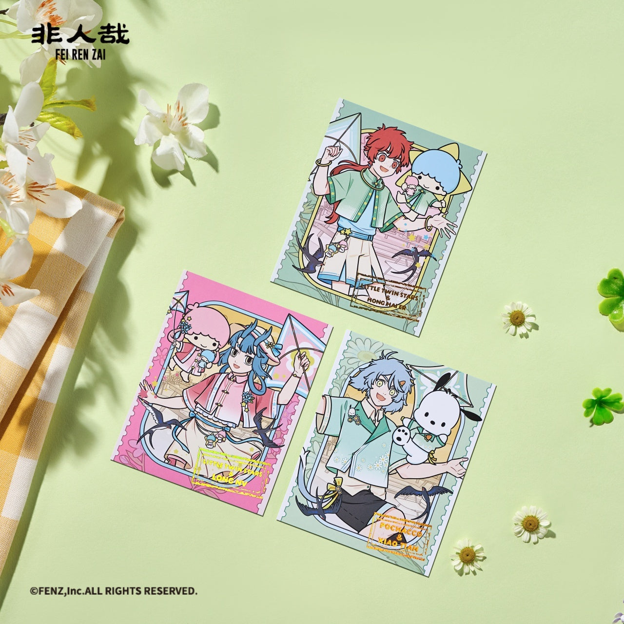 フェイ・レン・ザイ × サンリオキャラクターズ - インスタント写真風トレーディングカード ブラインドボックス