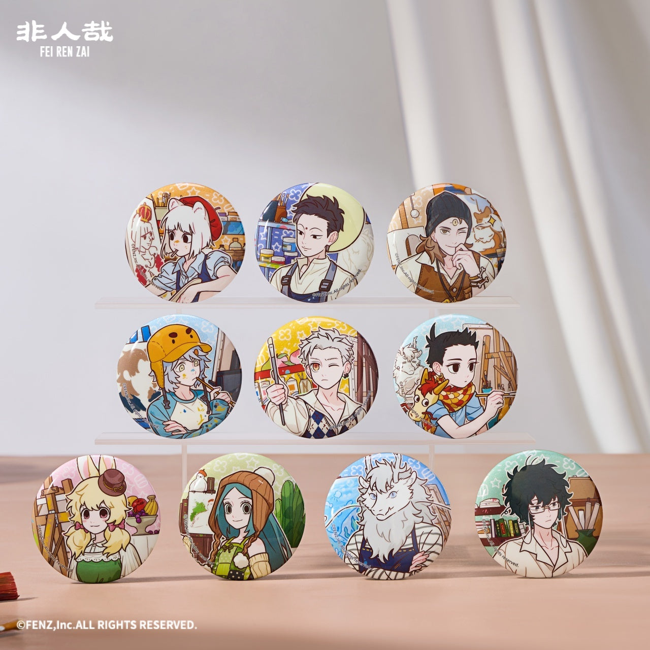 FEI REN ZAI-Magic Whimsy Series-Badge Blind Box-Round Edition