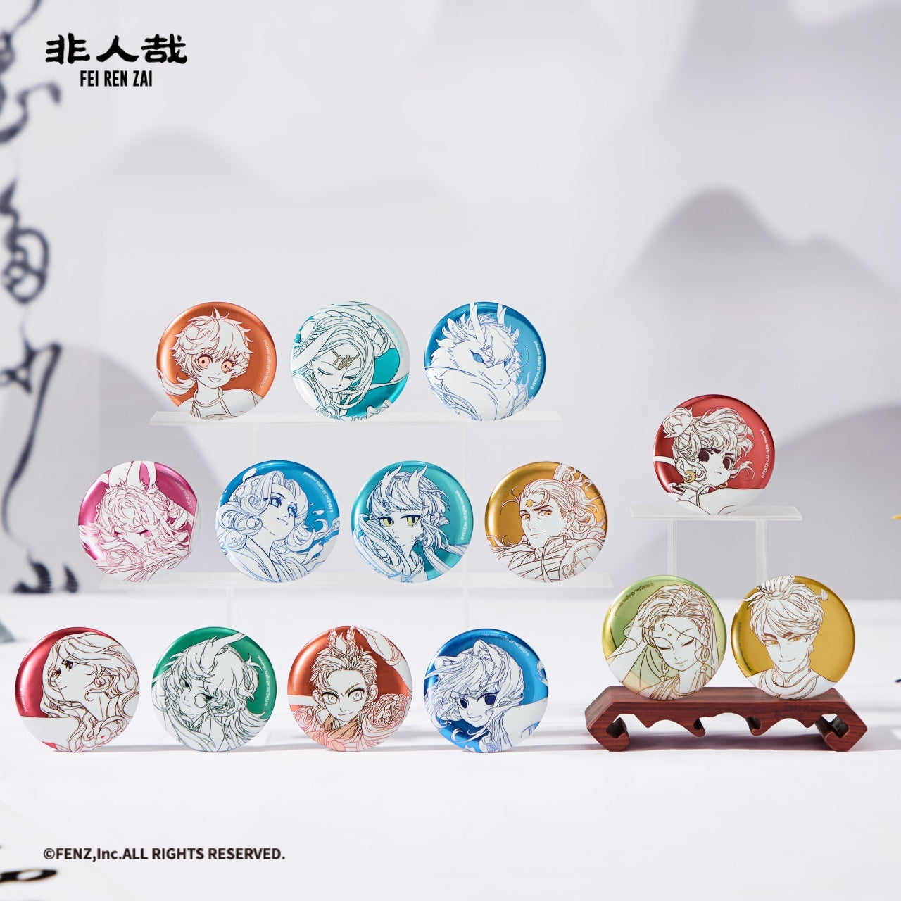 FEI REN ZAI-FAIRYLAND Series 1 -Badge Blind Box - Round
