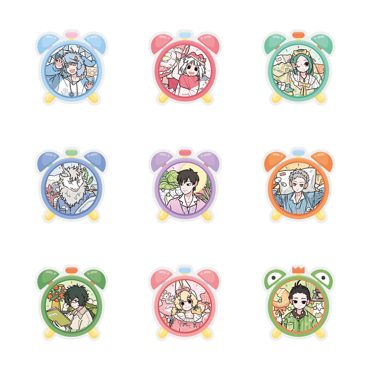 FEI REN ZAI Pajama Party Acrylic Fridge Magnet Blind Box