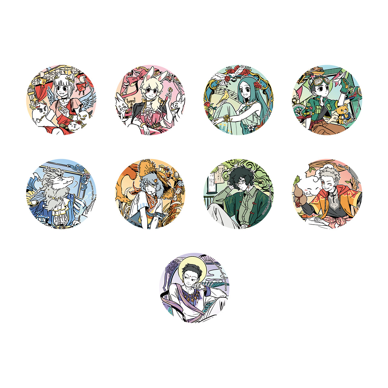 FEI REN ZAI Dreamy Canvases Badge Blind Box