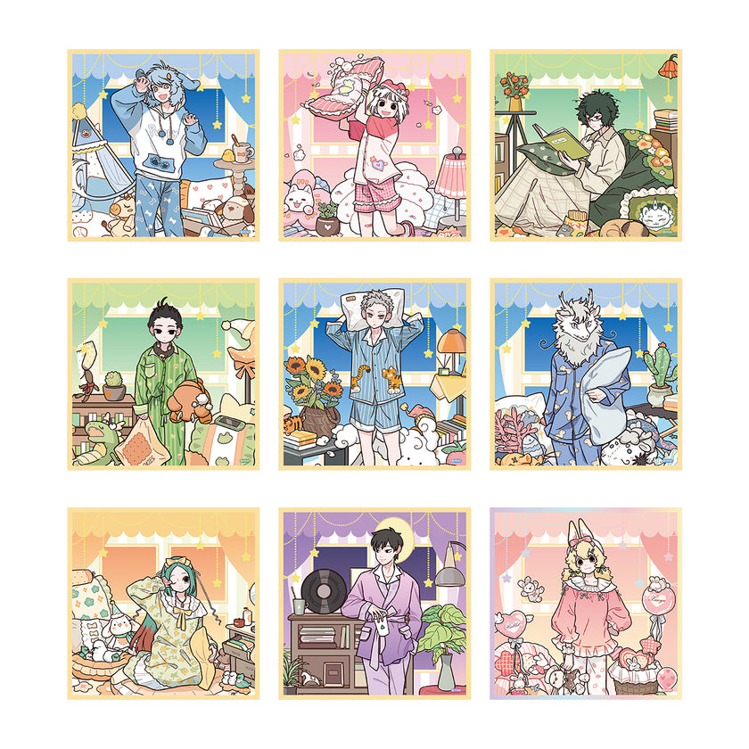 FEI REN ZAI Pajama Party Acrylic Shikishi Art Board Blind Box