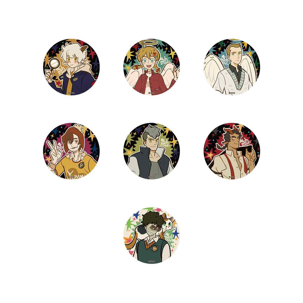 ALL SAINTS STREET Ancient Manor Secret Series Badge Blind Box