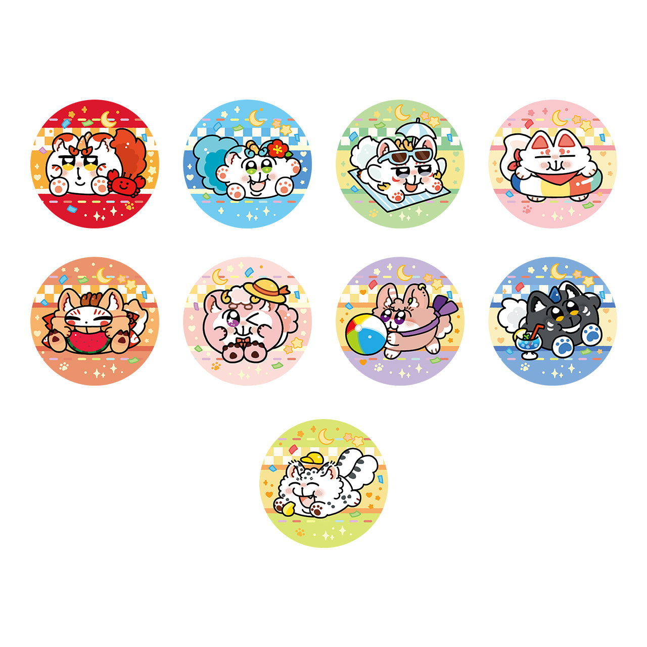 FABULOUS BEASTS×CHIMITAN-Furryland-Badge Blind Box-Q Edition