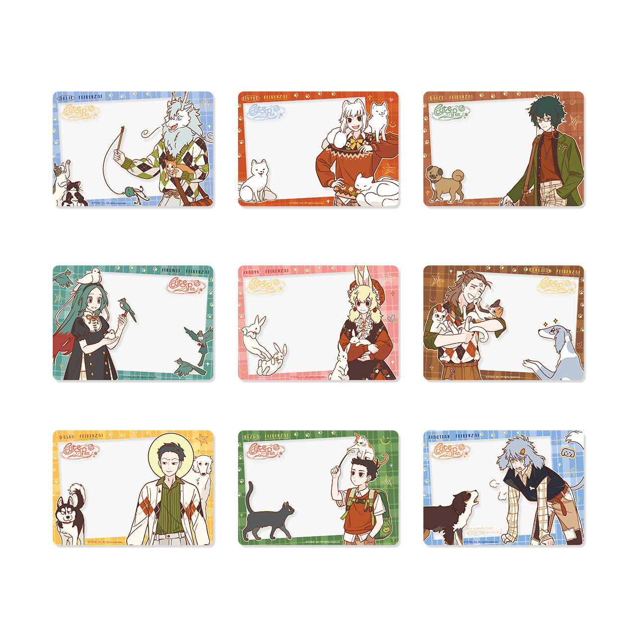 Limited Edition FEI REN ZAI-Cute Pets-Clear Card Blind Box