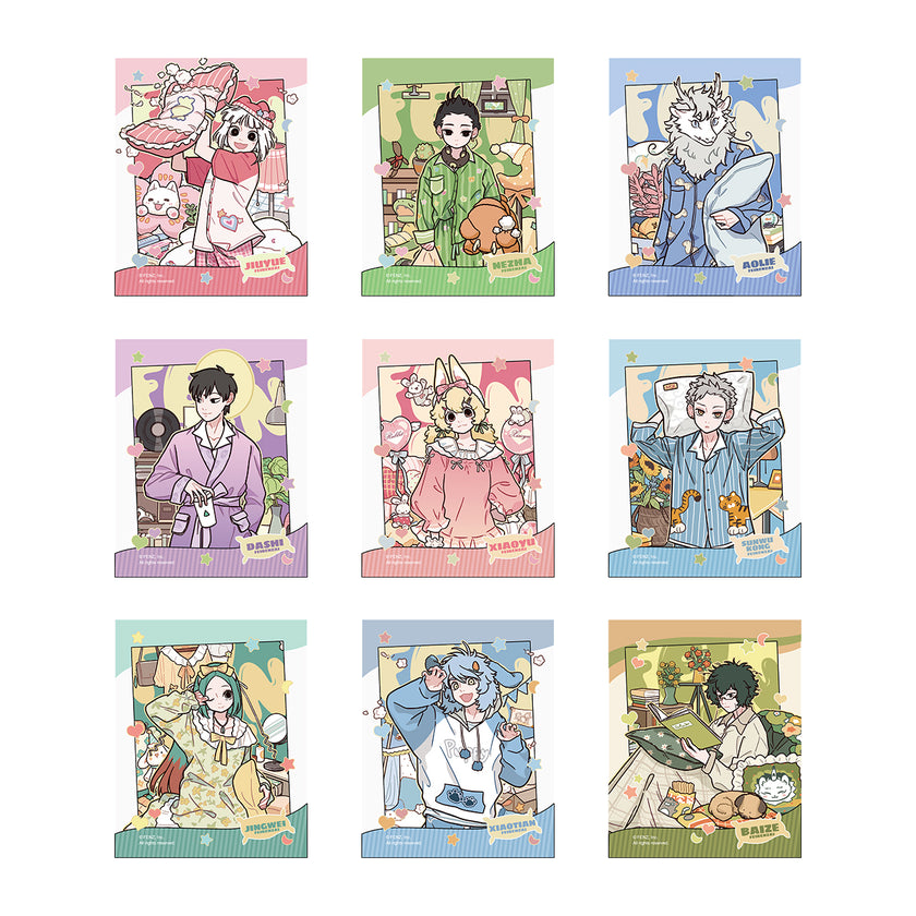 FEI REN ZAI Pajama Party Series Instant Photo-Style Trading Cards Blind Box