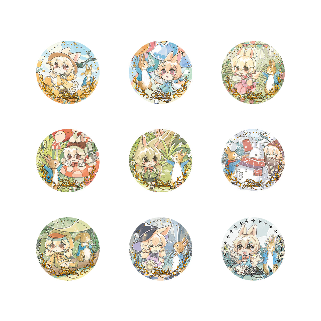 FEI REN ZAI×Peter Rabbit Forest Adventures Series - Badge Blind Box