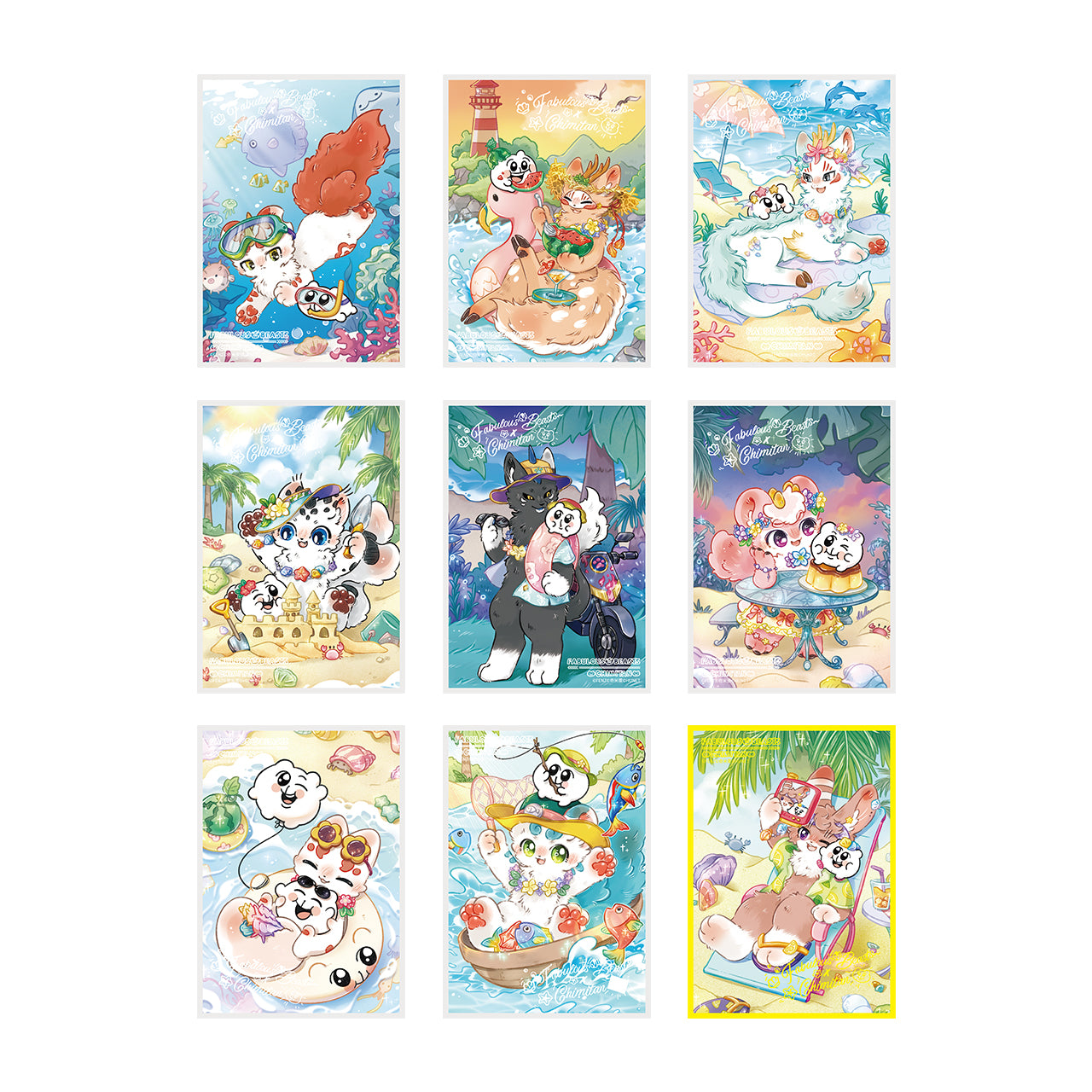 FABULOUS BEASTS×CHIMITAN-Furryland-Shikishi Art Board Blind Box