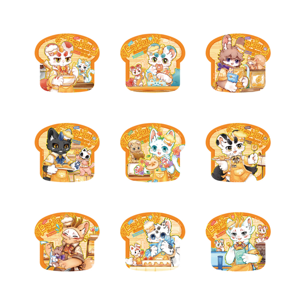 FABULOUS BEASTS - Bakery Series- Acrylic Fridge Magnet Blind Box