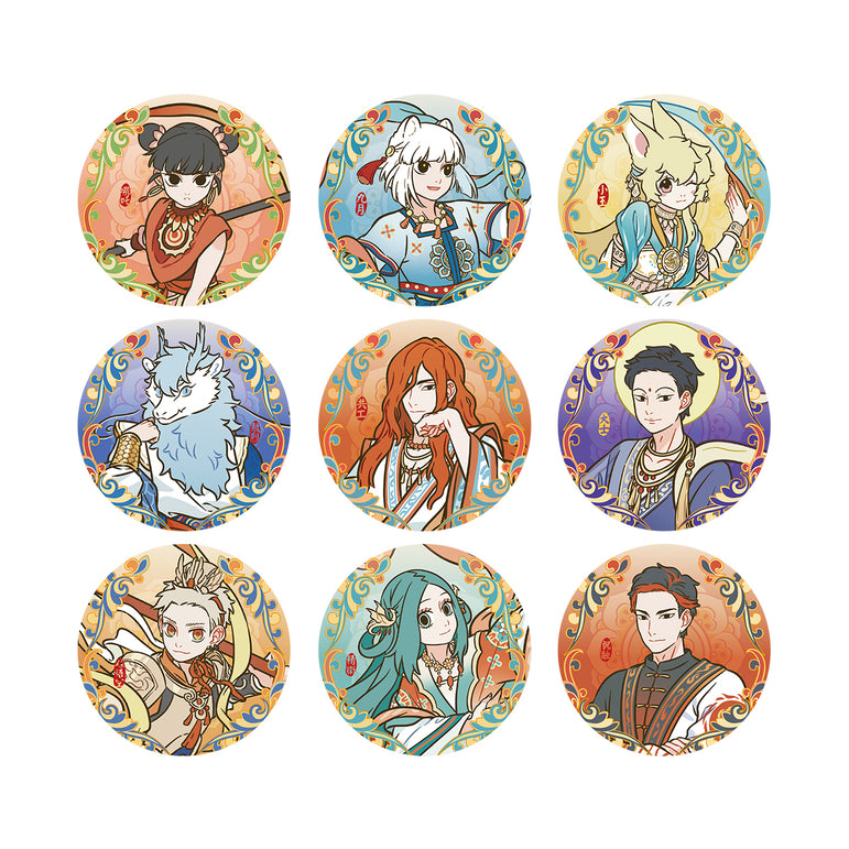 FEI REN ZAI×DUN HUANG ART-Auspicious Beasts Herald Good Fortune-Badge Blind Box-Round