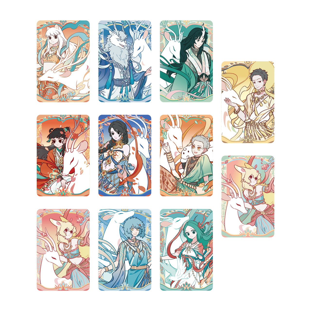 FEI REN ZAI×DUN HUANG ART-Nine-Colored Celestial Deer-Badge Blind Box