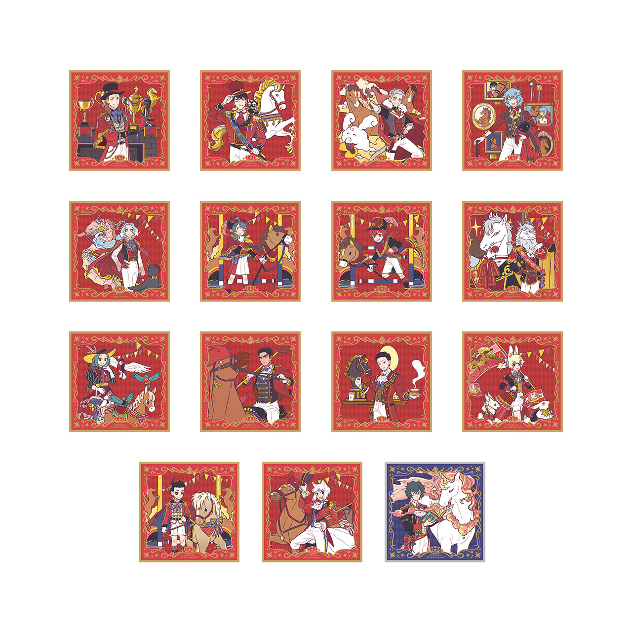 FEI REN ZAI Dressage Series Shikishi Art Board Blind Box – FEI REN