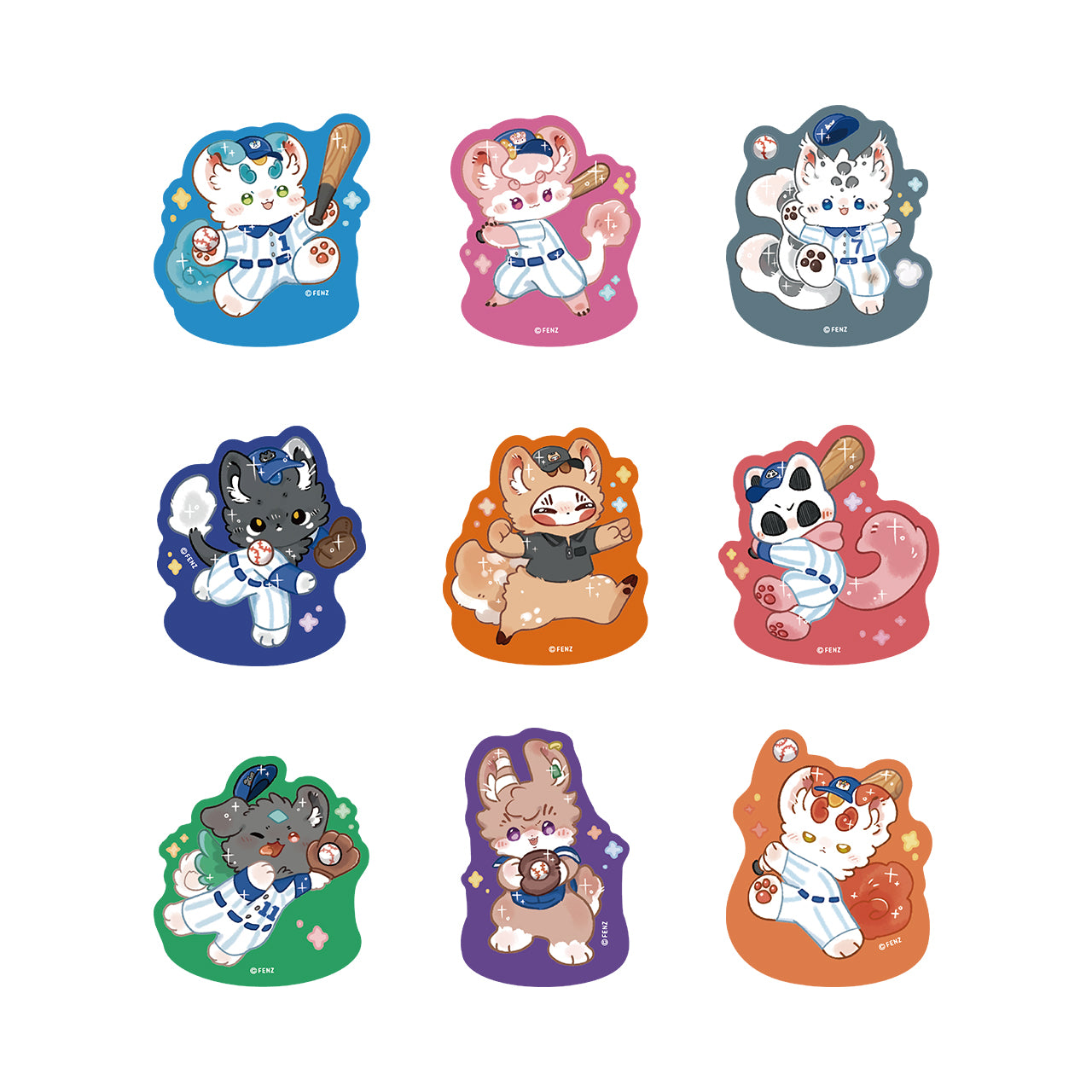 FABULOUS BEASTS 野球シリーズ アクリル冷蔵庫マグネット ブラインドボックス