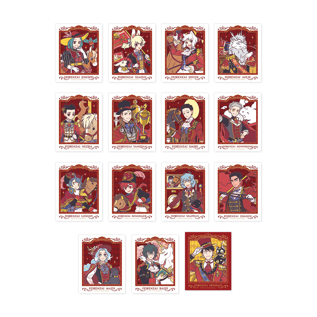 FEI REN ZAI Dressage Series Instant Photo-Style Trading Cards Blind Box