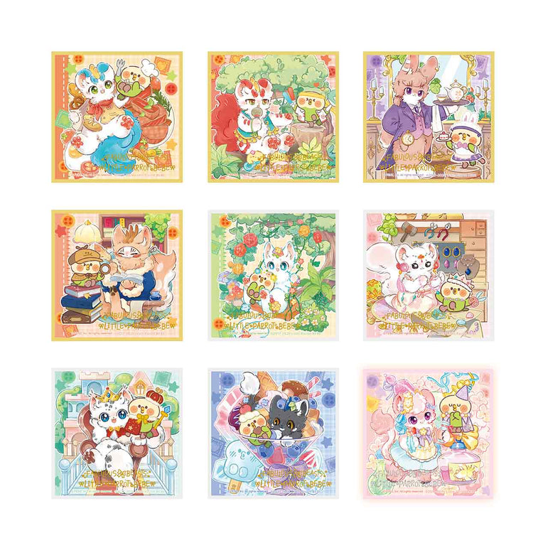 FABULOUS BEASTS × LITTLE PARROT BEBE - Shikishi Art Board Blind Box