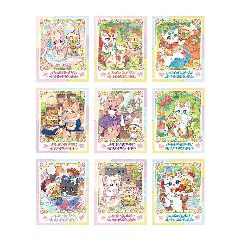 FABULOUS BEASTS × LITTLE PARROT BEBE - Instant Photo-Style Trading Cards Blind Box