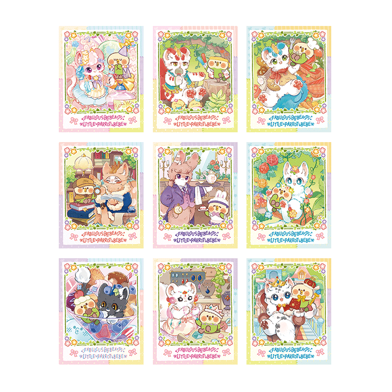 FABULOUS BEASTS × LITTLE PARROT BEBE - Instant Photo-Style Trading Cards Blind Box