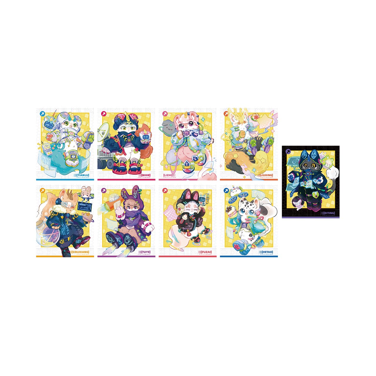 FABULOUS BEASTS-Stellar Drift-Instant Photo-Style Trading Cards Blind Box