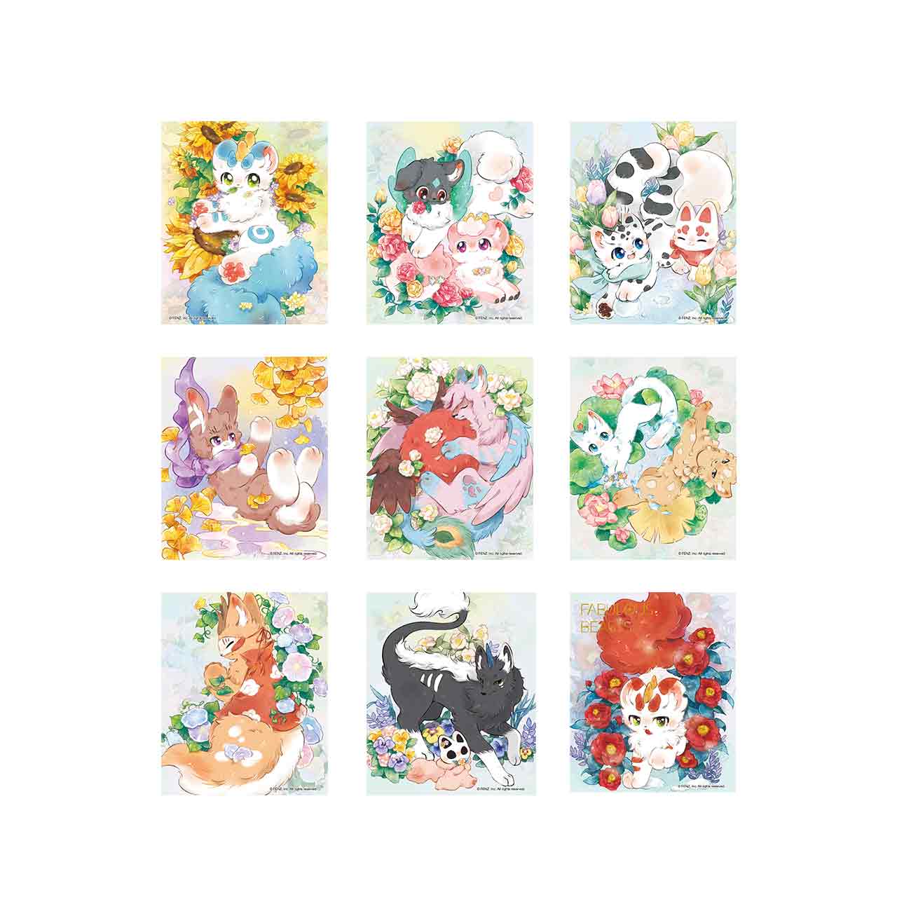 FABULOUS BEASTS Life Roam Series Shikishi Art Board Blind Box
